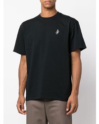 T-shirt à col rond noir JW Anderson