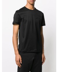 T-shirt à col rond noir Alexander McQueen