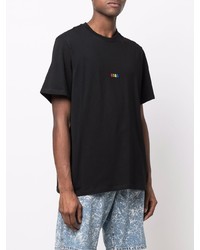 T-shirt à col rond noir MSGM