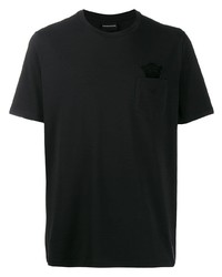 T-shirt à col rond noir Emporio Armani