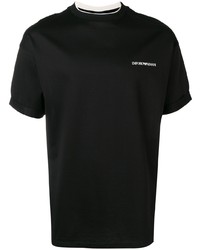 T-shirt à col rond noir Emporio Armani