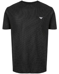 T-shirt à col rond noir Emporio Armani