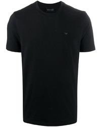 T-shirt à col rond noir Emporio Armani