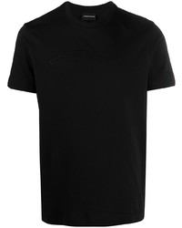 T-shirt à col rond noir Emporio Armani