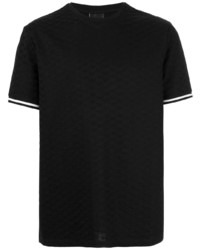 T-shirt à col rond noir Emporio Armani