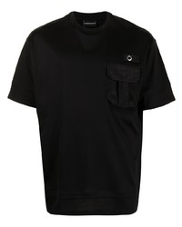 T-shirt à col rond noir Emporio Armani