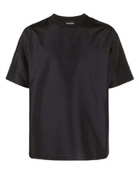 T-shirt à col rond noir Emporio Armani