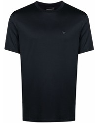 T-shirt à col rond noir Emporio Armani