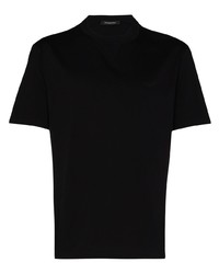 T-shirt à col rond noir Ermenegildo Zegna