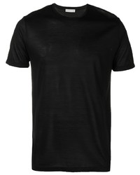 T-shirt à col rond noir Etro