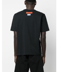 T-shirt à col rond noir Heron Preston