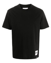 T-shirt à col rond noir Facetasm
