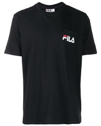 T-shirt à col rond noir Fila