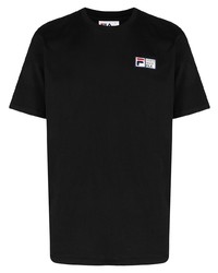 T-shirt à col rond noir Fila