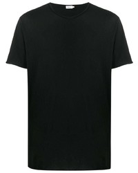 T-shirt à col rond noir Filippa K