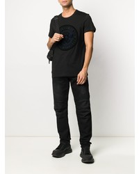 T-shirt à col rond noir Balmain