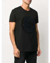 T-shirt à col rond noir Balmain