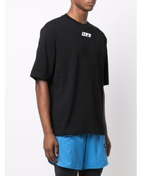 T-shirt à col rond noir Off-White