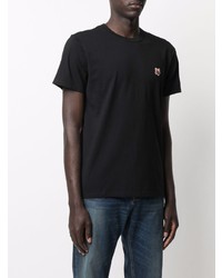 T-shirt à col rond noir MAISON KITSUNÉ