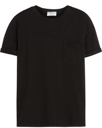 T-shirt à col rond noir Frame Denim