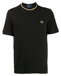 T-shirt à col rond noir Fred Perry