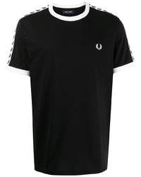 T-shirt à col rond noir Fred Perry