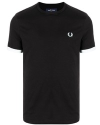 T-shirt à col rond noir Fred Perry