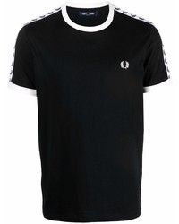 T-shirt à col rond noir Fred Perry