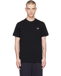 T-shirt à col rond noir Fred Perry