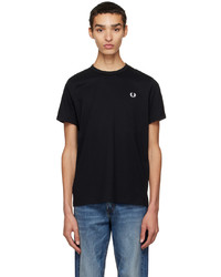 T-shirt à col rond noir Fred Perry