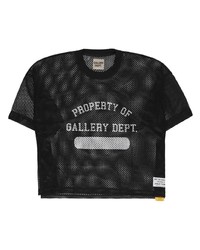 T-shirt à col rond noir GALLERY DEPT.