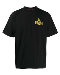 T-shirt à col rond noir Gcds