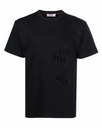 T-shirt à col rond noir Gcds