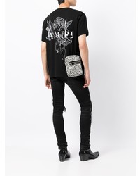 T-shirt à col rond noir Amiri