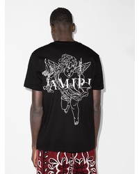 T-shirt à col rond noir Amiri