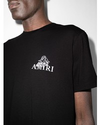 T-shirt à col rond noir Amiri