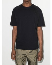 T-shirt à col rond noir Stone Island