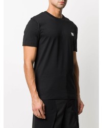 T-shirt à col rond noir Les Hommes Urban