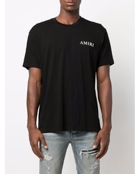 T-shirt à col rond noir Amiri