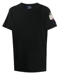 T-shirt à col rond noir Greg Lauren X Paul & Shark