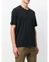 T-shirt à col rond noir Jil Sander