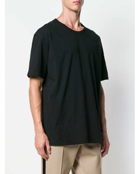 T-shirt à col rond noir Issey Miyake