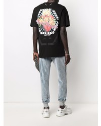 T-shirt à col rond noir Philipp Plein