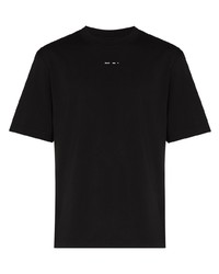 T-shirt à col rond noir Heliot Emil