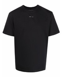 T-shirt à col rond noir Heliot Emil