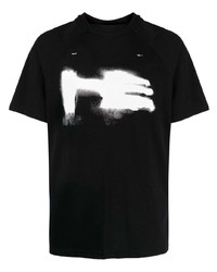 T-shirt à col rond noir Heliot Emil