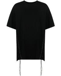 T-shirt à col rond noir Helmut Lang