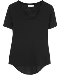 T-shirt à col rond noir Helmut Lang