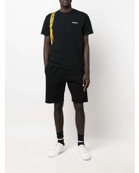 T-shirt à col rond noir Off-White