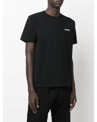 T-shirt à col rond noir Off-White